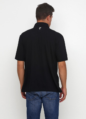 Черная футболка-поло для мужчин Ashworth фактурная