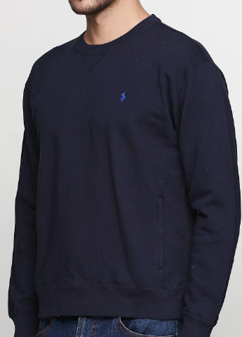 Свитшот Ralph Lauren - крой логотип темно-синий кэжуал - (87791894)