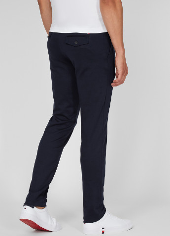 Темно-синие кэжуал демисезонные зауженные брюки Tommy Hilfiger