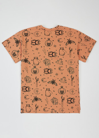 Коричневая летняя футболка Garnamama