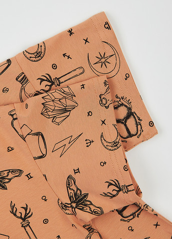 Коричневая летняя футболка Garnamama