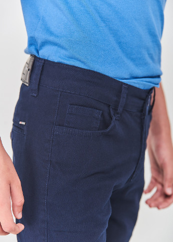 Синие кэжуал демисезонные брюки Redpolo