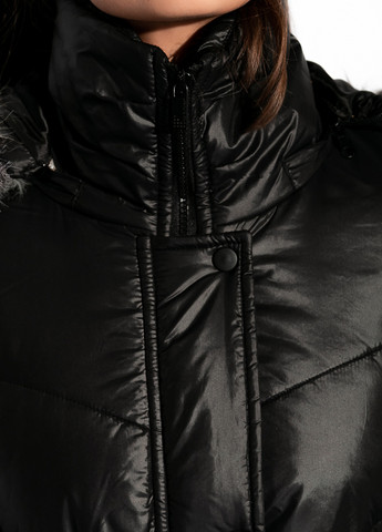 Чорна зимня куртка Time of Style