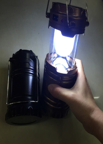 Кемпинговый туристический фонарь c солнечной панелью батареей G89-0011 Черный (4125003) Francesco Marconi (214385289)