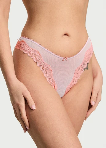 Персиковий демісезонний комплект (бюстгальтер, трусики) Victoria's Secret