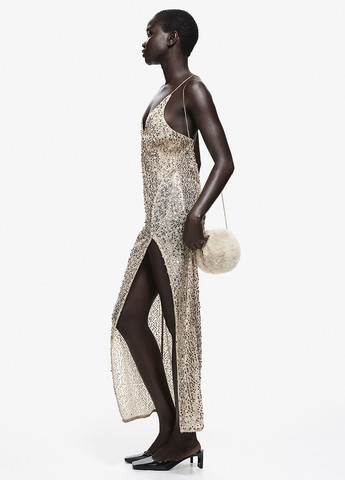 Золотий вечірня сукня сукня-майка H&M однотонна