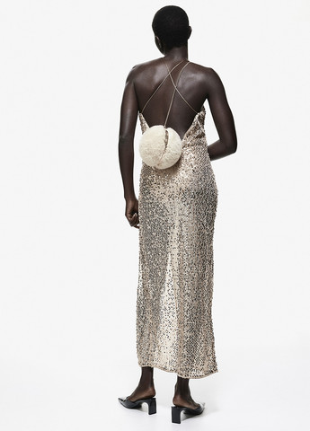 Золотий вечірня сукня сукня-майка H&M однотонна