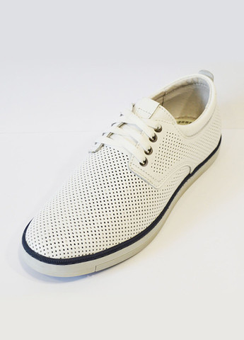 Кэжуал белые мужские туфли Konors на шнурках
