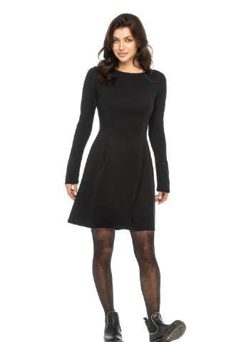 Чорна кежуал сукня Comease однотонна