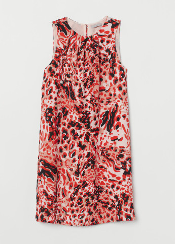 Комбинированное кэжуал платье H&M однотонное