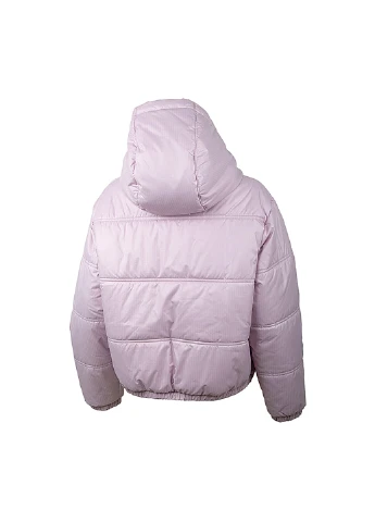 Рожева демісезонна куртка embroidered star chevron short puffer jacket Converse