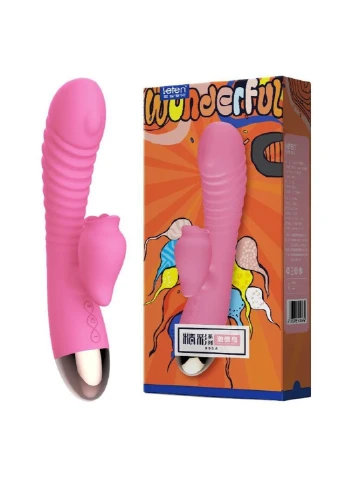 Вибратор-кролик с подогревом Wonderful Pink Leten (252639507)