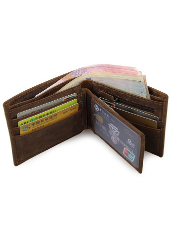 Мужской кожаный кошелек 12х10 см Vintage (232989857)