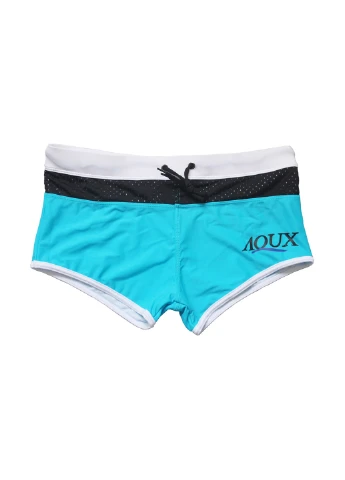 Мужские голубые пляжные плавки шорты AQUX