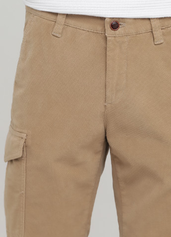 Темно-бежевые кэжуал демисезонные карго брюки Massimo Dutti