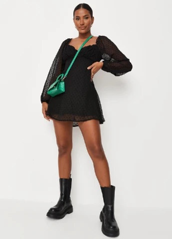 Черное кэжуал платье Missguided однотонное