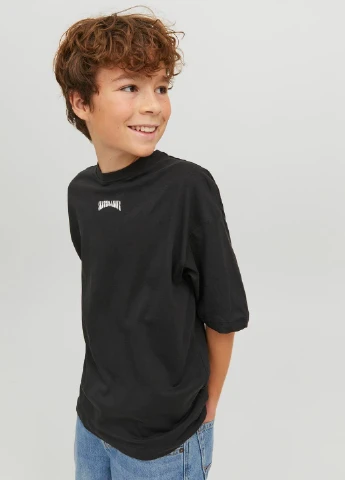Чорна літня футболка Jack & Jones