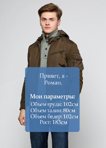 Оливковая (хаки) демисезонная куртка Ralph Lauren