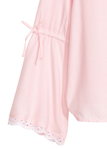 Сорочка H&M однотонна світло-рожева кежуал