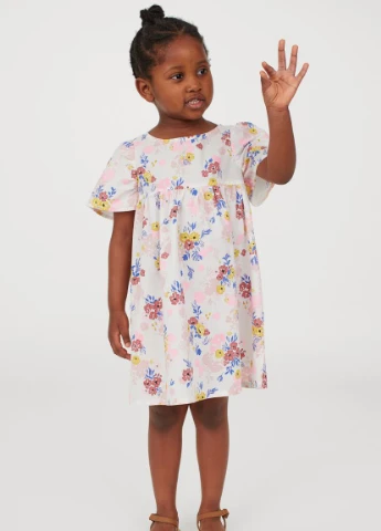 Розовое платье H&M (223143913)