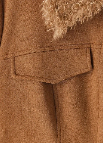 Коричневая демисезонная куртка SHEIN