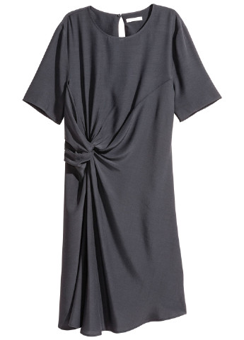Темно-сіра кежуал плаття, сукня H&M однотонна