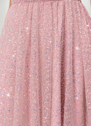 Рожева коктейльна, святковий сукня кльош, з відкритою спиною SHEIN однотонна