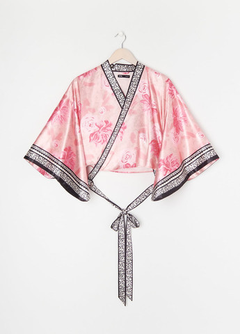 Розовая блуза на запах Sinsay