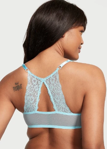 Голубой демисезонный комплект (бюстгальтер, трусики) Victoria's Secret