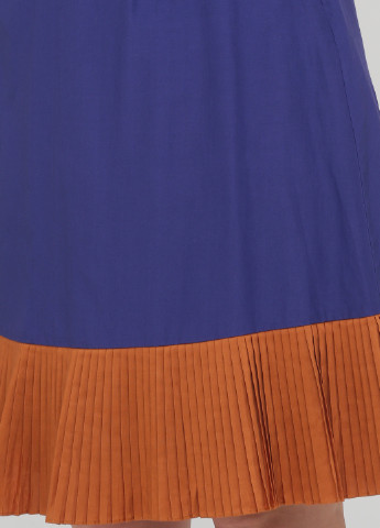 Фиолетовая кэжуал однотонная юбка The J. Peterman Company а-силуэта (трапеция)