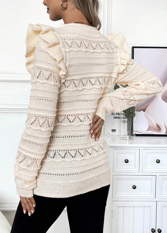 Молочный демисезонный свитер для беременных джемпер SHEIN