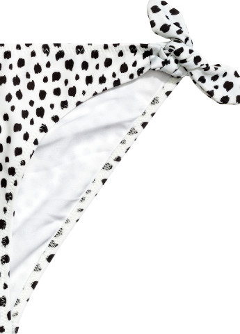 Белые купальные трусики-плавки в горошек H&M
