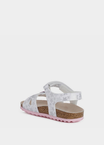 Белые кэжуал сандалии Geox на липучке