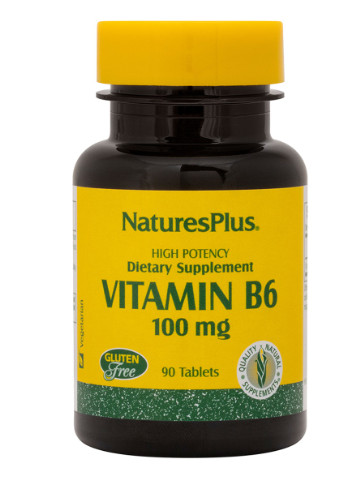 Вітамін В-6 Повільного Вивільнення, Nature's Plus, 500 мг, 60 таблеток Natures Plus (228292823)