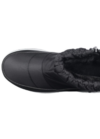 Черные дутики ботинки женские черные на меху Violeta