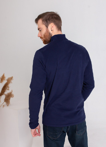 Синий зимний свитер мужской джемпер ISSA PLUS GN-450