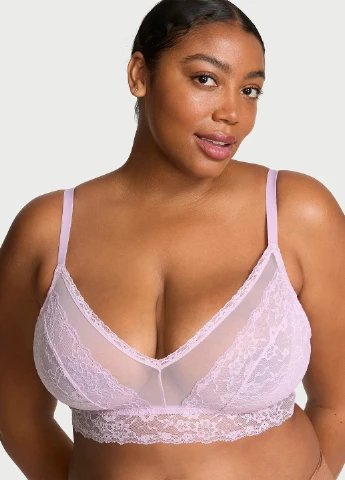 Бузковий бралетт бюстгальтер Victoria's Secret без кісточок поліамід