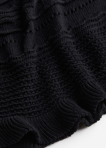 Чорна кежуал сукня а-силует H&M однотонна