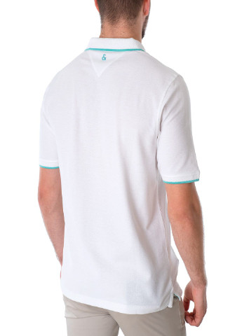 Белая футболка-поло для мужчин COLOURS & SONS однотонная