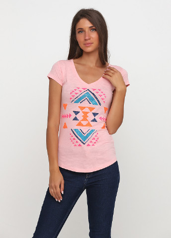 Светло-розовая кэжуал футболка Goddish
