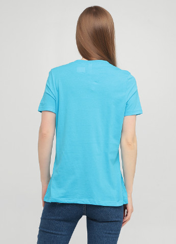 Голубая летняя футболка Canvas