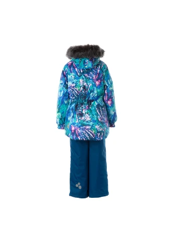 Блакитний зимній комплект зимовий (куртка + штани) renely 1 Huppa
