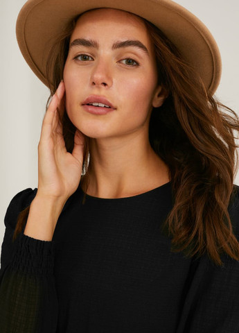 Черное кэжуал платье клеш C&A однотонное