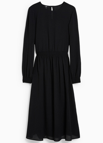 Черное кэжуал платье клеш C&A однотонное