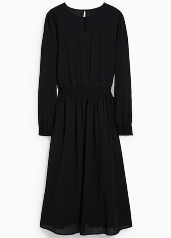 Черное кэжуал платье клеш C&A однотонное