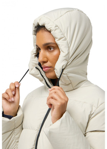 Кремовый зимний Пуховик Jack Wolfskin