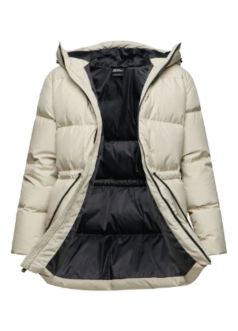 Кремовый зимний Пуховик Jack Wolfskin