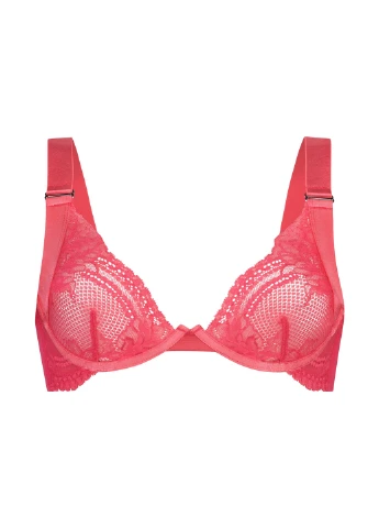 Рожевий балконет бюстгальтер Hunkemoller з кісточками поліамід, мереживо