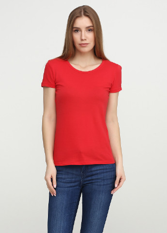 Красная летняя футболка Terranova