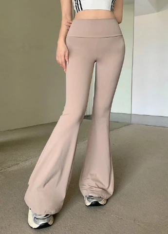 Бежевые демисезонные леггинсы SHEIN
